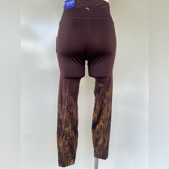 JoyLab 2pc Strappy Back Shine Sports Bra, High-Waisted 7/8 Shine Leggings Size:S - Picture 13 of 16